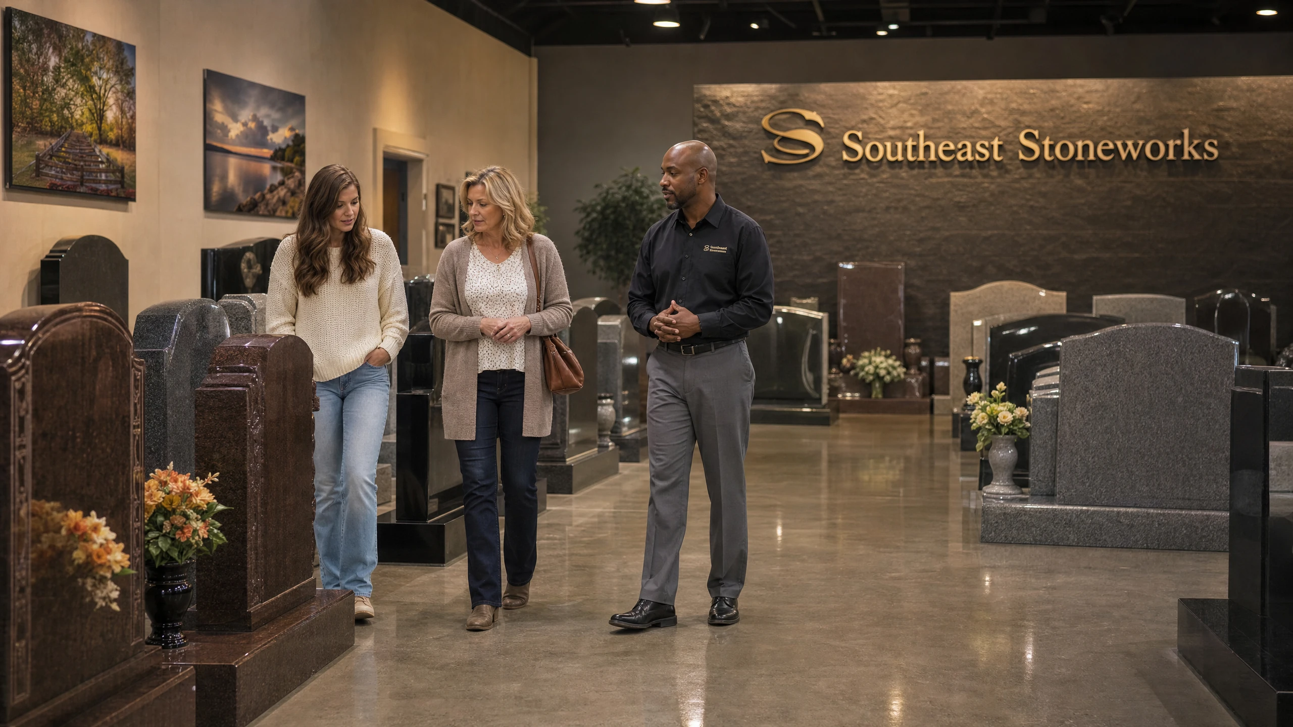 Southeast Stoneworks showroom — Spence Monument GA