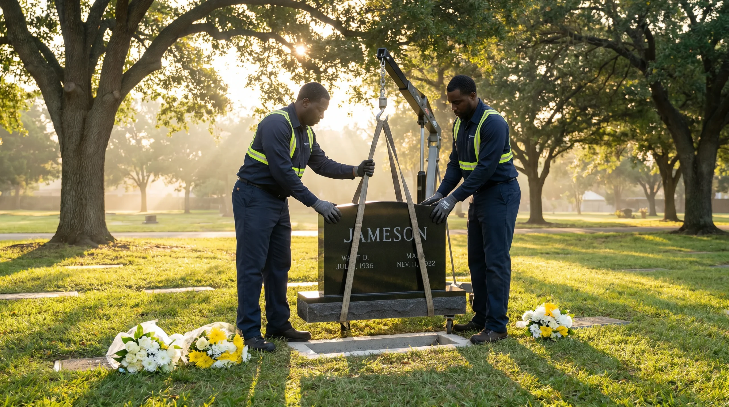 Monument installation