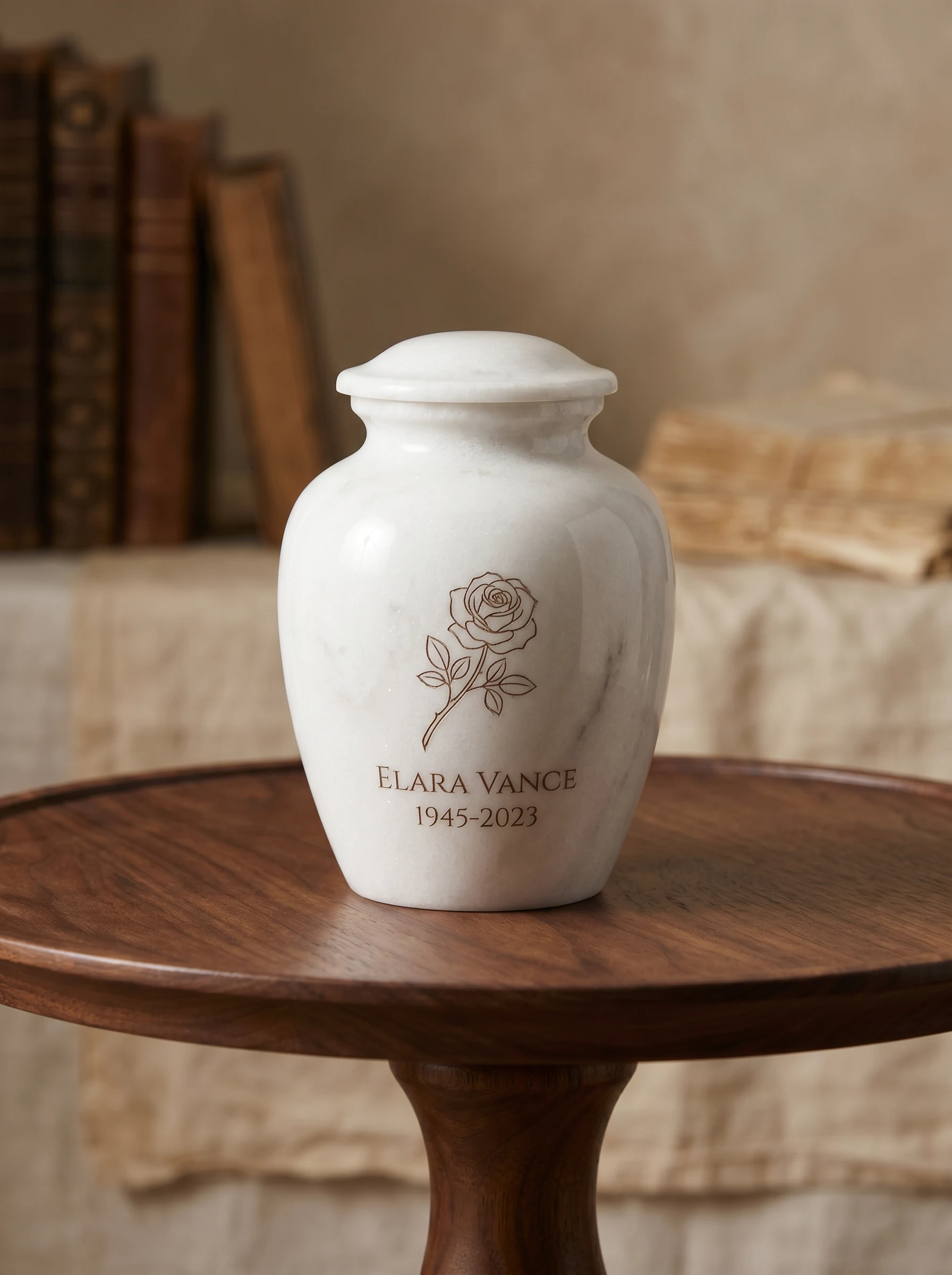 Custom marble memorial keepsake